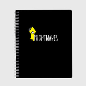 Тетрадь с принтом Little Nightmares в городе Новоалтайск, 100% бумага | 48 листов, плотность листов — 60 г/м2, плотность картонной обложки — 250 г/м2. Листы скреплены сбоку удобной пружинной спиралью. Уголки страниц и обложки скругленные. Цвет линий — светло-серый
 | bandai namco entertainment | little | little nightmares | nightmares | tarsier studios | маленькие | платформер