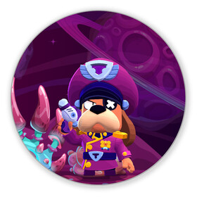 Коврик для мышки круглый с принтом Генерал Гавс brawl stars в городе Новоалтайск, резина и полиэстер | круглая форма, изображение наносится на всю лицевую часть | brawl | brawl stars | brawlstars | brawl_stars | jessie | бравл | бравлер руффс | бравлстарс | генерал гавс