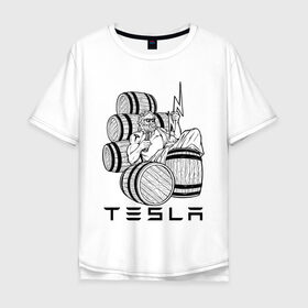 Мужская футболка хлопок Oversize с принтом TESLA ZEUS / ТЕСЛА ЗЕВС (Z) в городе Новоалтайск, 100% хлопок | свободный крой, круглый ворот, “спинка” длиннее передней части | cybertruck | elon mask | model s | model x | model y | moscow tesla club | semi | tesla | tesla motors | tesla roadster | zeus | автомобилестроение | зевс | илон | илон маск | литий ионные аккумуляторы | маск | никола тесла | солнечная энергетик