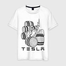 Мужская футболка хлопок с принтом TESLA ZEUS / ТЕСЛА ЗЕВС (Z) в городе Новоалтайск, 100% хлопок | прямой крой, круглый вырез горловины, длина до линии бедер, слегка спущенное плечо. | cybertruck | elon mask | model s | model x | model y | moscow tesla club | semi | tesla | tesla motors | tesla roadster | zeus | автомобилестроение | зевс | илон | илон маск | литий ионные аккумуляторы | маск | никола тесла | солнечная энергетик