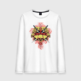 Мужской лонгслив хлопок с принтом Skulls в городе Новоалтайск, 100% хлопок |  | art | body | bones | dead | drawing | face | graffiti | head | roses | skeleton | skul | skull | ад | арт | голова | граффити | зло | кости | лицо | металл | нарисованный | розы | рок | скелет | скул | скулл | три черепа | тьма