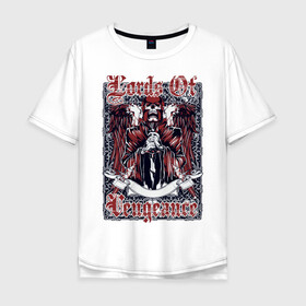 Мужская футболка хлопок Oversize с принтом Skull Demon  в городе Новоалтайск, 100% хлопок | свободный крой, круглый ворот, “спинка” длиннее передней части | art | body | bones | dead | drawing | face | graffiti | head | roses | skeleton | skul | skull | ад | арт | голова | граффити | зло | кости | лицо | металл | нарисованный | розы | рок | скелет | скул | скулл | три черепа | тьма