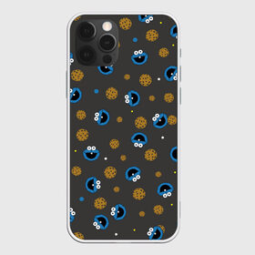 Чехол для iPhone 12 Pro Max с принтом Cookie Monster в городе Новоалтайск, Силикон |  | коржик | монстр | мультик | мультфильм | персонаж | печенье | текстура | улица сезам