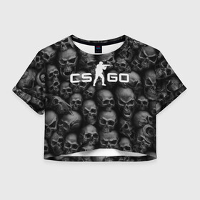 Женская футболка Crop-top 3D с принтом CS:GO Catacombs | Катакомбы в городе Новоалтайск, 100% полиэстер | круглая горловина, длина футболки до линии талии, рукава с отворотами | beast | cat | catacombs | cats | counter | counter strike | cs | death | easy | ez | gg | ggwp | global | go | hyper | kill | offensive | one | shot | skull | skulls | strike | зверь | катакомбы | кот | коты | котята | кошка | скоростной