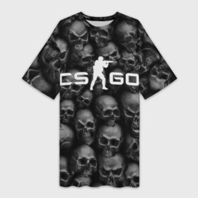 Платье-футболка 3D с принтом CS:GO Catacombs | Катакомбы в городе Новоалтайск,  |  | beast | cat | catacombs | cats | counter | counter strike | cs | death | easy | ez | gg | ggwp | global | go | hyper | kill | offensive | one | shot | skull | skulls | strike | зверь | катакомбы | кот | коты | котята | кошка | скоростной