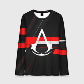 Мужской лонгслив 3D с принтом Assassin’s Creed в городе Новоалтайск, 100% полиэстер | длинные рукава, круглый вырез горловины, полуприлегающий силуэт | black flag | brotherhood | chronicles | creed | game | origins | revelations | rogue | syndicate | unity | альтаир | ассасин | игры | кинжал | пираты