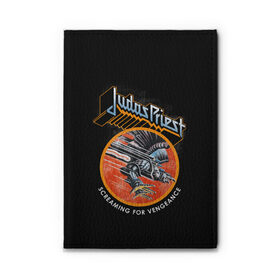 Обложка для автодокументов с принтом Judas Priest в городе Новоалтайск, натуральная кожа |  размер 19,9*13 см; внутри 4 больших “конверта” для документов и один маленький отдел — туда идеально встанут права | black | deep | heep | judas | led | metal | music | priest | purple | rock | sabbath | skull | uriah | zeppelin | блэк | гитара | группа | иуда | метал | музыка | рок | священник | череп | электрогитара