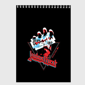 Скетчбук с принтом Judas Priest в городе Новоалтайск, 100% бумага
 | 48 листов, плотность листов — 100 г/м2, плотность картонной обложки — 250 г/м2. Листы скреплены сверху удобной пружинной спиралью | black | deep | heep | judas | led | metal | music | priest | purple | rock | sabbath | skull | uriah | zeppelin | блэк | гитара | группа | иуда | метал | музыка | рок | священник | череп | электрогитара