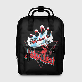 Женский рюкзак 3D с принтом Judas Priest в городе Новоалтайск, 100% полиэстер | лямки с регулируемой длиной, сверху ручки, чтобы рюкзак нести как сумку. Основное отделение закрывается на молнию, как и внешний карман. Внутри два дополнительных кармана, один из которых закрывается на молнию. По бокам два дополнительных кармашка, куда поместится маленькая бутылочка
 | Тематика изображения на принте: black | deep | heep | judas | led | metal | music | priest | purple | rock | sabbath | skull | uriah | zeppelin | блэк | гитара | группа | иуда | метал | музыка | рок | священник | череп | электрогитара