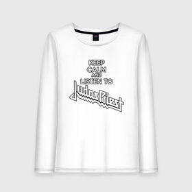 Женский лонгслив хлопок с принтом Judas Priest (Keep Calm) в городе Новоалтайск, 100% хлопок |  | and | black | calm | deep | heep | judas | keep | led | listen | metal | music | priest | purple | rock | sabbath | skull | to | uriah | zeppelin | блэк | гитара | группа | иуда | метал | музыка | рок | священник | череп | электрогитара