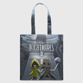 Шоппер 3D с принтом LITTLE NIGHTMARES 2 в городе Новоалтайск, 100% полиэстер | Плотность: 200 г/м2; Размер: 34×35 см; Высота лямок: 30 см | little nightmares | little nightmares 2 | six | игры | комиксы | шестая