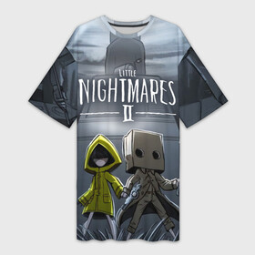 Платье-футболка 3D с принтом LITTLE NIGHTMARES 2 в городе Новоалтайск,  |  | little nightmares | little nightmares 2 | six | игры | комиксы | шестая