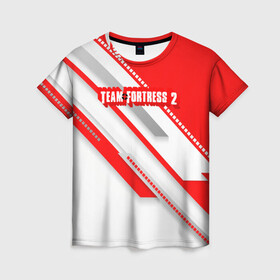 Женская футболка 3D с принтом TEAM FORTRESS 2 в городе Новоалтайск, 100% полиэфир ( синтетическое хлопкоподобное полотно) | прямой крой, круглый вырез горловины, длина до линии бедер | characters | heavy | medic | sniper | soldier | team fortress 2 | tegunvteg | персонажи | разведчик | снайпер | солдат