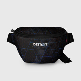 Поясная сумка 3D с принтом DETROIT BECOME HUMAN (S) в городе Новоалтайск, 100% полиэстер | плотная ткань, ремень с регулируемой длиной, внутри несколько карманов для мелочей, основное отделение и карман с обратной стороны сумки застегиваются на молнию | android | connor | detroit become human | game | rk 800 | urban | будущее | город | детроит | игры | мир | роботы | технологии
