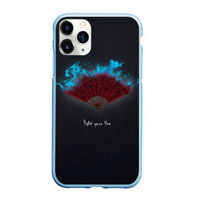 Чехол для iPhone 11 Pro матовый с принтом light your fire в городе Новоалтайск, Силикон |  | веер | зажги свой огонь | огонь | темный фон