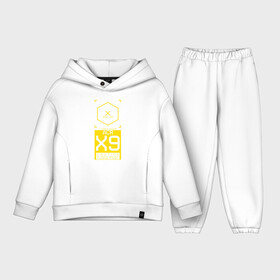 Детский костюм хлопок Oversize с принтом ACR X9 Cyberpunk 2077 в городе Новоалтайск,  |  | Тематика изображения на принте: cyberpunk 2077 | hacker | maelstrom | militech | quadra | samurai | sci fi | technology | trauma team | v | будущее | игра | иероглифы | киану ривз | кибер | киберпанк | киборг | киборги | корпорация | лого | милитек | панк | роботы | самурай | т