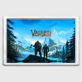 Магнит 45*70 с принтом Valheim в городе Новоалтайск, Пластик | Размер: 78*52 мм; Размер печати: 70*45 | Тематика изображения на принте: asgard | axe | games | gods | loki | odin | spear | steam | thor | valheim | vikings | war | асгард | боги | вальхейм | викинги | война | игры | копье | локи | один | стим | топор | тор
