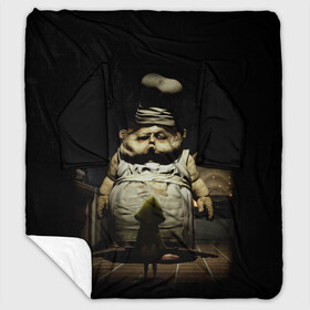 Плед с рукавами с принтом Little Nightmares в городе Новоалтайск, 100% полиэстер | Закругленные углы, все края обработаны. Ткань не мнется и не растягивается. Размер 170*145 | games | little nightmares | доктор | игра | игрок | литл найтмерс | моно | охотник | повар | призрак | сказка | страшилка | страшный сон | хорор | хоррор | шестая