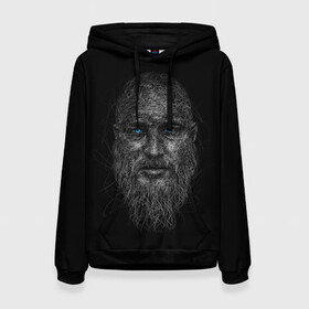 Женская толстовка 3D с принтом Ragnar Lodbrok в городе Новоалтайск, 100% полиэстер  | двухслойный капюшон со шнурком для регулировки, мягкие манжеты на рукавах и по низу толстовки, спереди карман-кенгуру с мягким внутренним слоем. | god | odinn | ragnar | rognar | viking | vikings | бог | боец | вальхалла | варяги | викинг | викинги | воин | кельтское | лагерта | лотброк | один | рагнар | рагнар лодброк | русь | сериалы | скандинавы | славяне | язычник