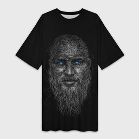 Платье-футболка 3D с принтом Ragnar Lodbrok в городе Новоалтайск,  |  | god | odinn | ragnar | rognar | viking | vikings | бог | боец | вальхалла | варяги | викинг | викинги | воин | кельтское | лагерта | лотброк | один | рагнар | рагнар лодброк | русь | сериалы | скандинавы | славяне | язычник