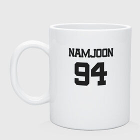 Кружка с принтом BTS - Namjoon (RM) 94 в городе Новоалтайск, керамика | объем — 330 мл, диаметр — 80 мм. Принт наносится на бока кружки, можно сделать два разных изображения | boysband | bts | bts rm | k pop | korea | korean | music | namjoon | namjoon 94 | rap monster | бтс | бтс рм | к поп | кей поп | корейская | корейский | корея | кпоп | музыка | намджун | намжун | рэп монстр