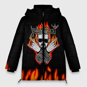 Женская зимняя куртка Oversize с принтом Judas priest в городе Новоалтайск, верх — 100% полиэстер; подкладка — 100% полиэстер; утеплитель — 100% полиэстер | длина ниже бедра, силуэт Оверсайз. Есть воротник-стойка, отстегивающийся капюшон и ветрозащитная планка. 

Боковые карманы с листочкой на кнопках и внутренний карман на молнии | judas priest | metal | metallica | rock | блек метал | британский | джудас прист | логотипы рок групп | металл | металлика | музыка | рок группы | рокерские | тяжелая музыка | тяжелый металл | тяжелый рок | хеви металл