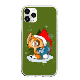 Чехол для iPhone 11 Pro матовый с принтом Маленький Котик Дед Мороз в городе Новоалтайск, Силикон |  | Тематика изображения на принте: графика | ёлка | ёлочная игрушка | животное | котик | новый год | персонаж | природа | рисунок