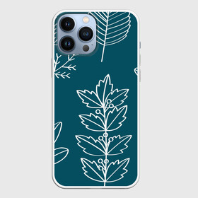 Чехол для iPhone 13 Pro Max с принтом Цветы в городе Новоалтайск,  |  | линии | минимализм | растение | цветы