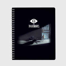 Тетрадь с принтом Little Nightmares Руки в городе Новоалтайск, 100% бумага | 48 листов, плотность листов — 60 г/м2, плотность картонной обложки — 250 г/м2. Листы скреплены сбоку удобной пружинной спиралью. Уголки страниц и обложки скругленные. Цвет линий — светло-серый
 | Тематика изображения на принте: games | little nightmares | длиннорукий | доктор | игра | игрок | литл найтмерс | моно | охотник | повар | призрак | руки | сказка | сторож | страшилка | страшный сон | хорор | хоррор | шестая