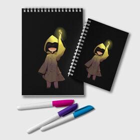 Блокнот с принтом Little Nightmares Шестая в городе Новоалтайск, 100% бумага | 48 листов, плотность листов — 60 г/м2, плотность картонной обложки — 250 г/м2. Листы скреплены удобной пружинной спиралью. Цвет линий — светло-серый
 | games | little nightmares | длиннорукий | доктор | игра | игрок | литл найтмерс | моно | охотник | повар | призрак | руки | сказка | сторож | страшилка | страшный сон | хорор | хоррор | шестая
