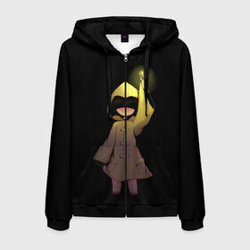 Мужская толстовка 3D на молнии с принтом Little Nightmares Шестая в городе Новоалтайск, 100% полиэстер | длина до линии бедра, манжеты и пояс оформлены мягкой тканевой резинкой, двухслойный капюшон со шнурком для регулировки, спереди молния, по бокам два кармана | games | little nightmares | длиннорукий | доктор | игра | игрок | литл найтмерс | моно | охотник | повар | призрак | руки | сказка | сторож | страшилка | страшный сон | хорор | хоррор | шестая