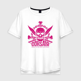 Мужская футболка хлопок Oversize с принтом Skull Corsar в городе Новоалтайск, 100% хлопок | свободный крой, круглый ворот, “спинка” длиннее передней части | art | body | bones | dead | drawing | face | graffiti | head | roses | skeleton | skul | skull | ад | арт | голова | граффити | зло | кости | лицо | металл | нарисованный | розы | рок | скелет | скул | скулл | три черепа | тьма