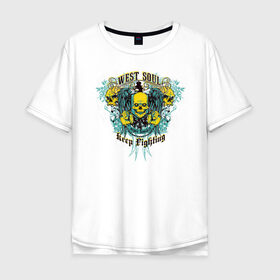 Мужская футболка хлопок Oversize с принтом Skull в городе Новоалтайск, 100% хлопок | свободный крой, круглый ворот, “спинка” длиннее передней части | art | body | bones | dead | drawing | face | graffiti | head | roses | skeleton | skul | skull | ад | арт | голова | граффити | зло | кости | лицо | металл | нарисованный | розы | рок | скелет | скул | скулл | три черепа | тьма