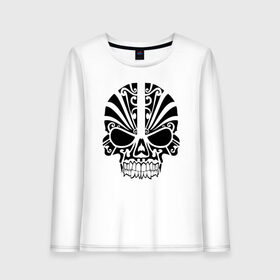 Женский лонгслив хлопок с принтом Skull Art в городе Новоалтайск, 100% хлопок |  | art | body | bones | dead | drawing | face | graffiti | head | roses | skeleton | skul | skull | ад | арт | голова | граффити | зло | кости | лицо | металл | нарисованный | розы | рок | скелет | скул | скулл | три черепа | тьма