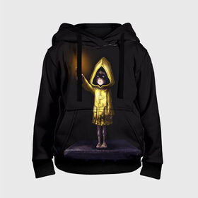 Детская толстовка 3D с принтом Little Nightmares 2 огонь в городе Новоалтайск, 100% полиэстер | двухслойный капюшон со шнурком для регулировки, мягкие манжеты на рукавах и по низу толстовки, спереди карман-кенгуру с мягким внутренним слоем | little nightmares | little nightmares 2 | игра | литл нигмарес | литл нигмарес 2 | литл нигхтмарес | литл нигхтмарес 2 | огонь | ужас | хоррор