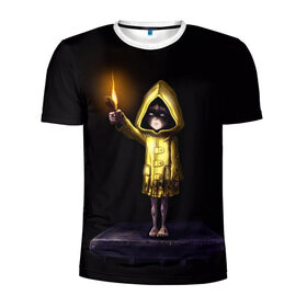 Мужская футболка 3D спортивная с принтом Little Nightmares 2 огонь в городе Новоалтайск, 100% полиэстер с улучшенными характеристиками | приталенный силуэт, круглая горловина, широкие плечи, сужается к линии бедра | little nightmares | little nightmares 2 | игра | литл нигмарес | литл нигмарес 2 | литл нигхтмарес | литл нигхтмарес 2 | огонь | ужас | хоррор