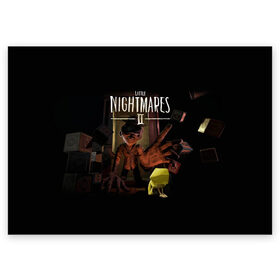 Поздравительная открытка с принтом Little Nightmares 2 сторож в городе Новоалтайск, 100% бумага | плотность бумаги 280 г/м2, матовая, на обратной стороне линовка и место для марки
 | little nightmares | little nightmares 2 | игра | литл нигмарес | литл нигмарес 2 | литл нигхтмарес | литл нигхтмарес 2 | сторож | ужас | хоррор