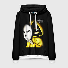 Мужская толстовка 3D с принтом Little Nightmares 2 MASK в городе Новоалтайск, 100% полиэстер | двухслойный капюшон со шнурком для регулировки, мягкие манжеты на рукавах и по низу толстовки, спереди карман-кенгуру с мягким внутренним слоем. | little nightmares | little nightmares 2 | mask | игра | литл нигмарес | литл нигмарес 2 | литл нигхтмарес | литл нигхтмарес 2 | маска | ужас | хоррор | шестая
