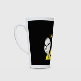Кружка Латте с принтом Little Nightmares 2 MASK в городе Новоалтайск, Белая керамика | Объем 480 мл; Высота 150 мм; Диаметр 90 мм | little nightmares | little nightmares 2 | mask | игра | литл нигмарес | литл нигмарес 2 | литл нигхтмарес | литл нигхтмарес 2 | маска | ужас | хоррор | шестая