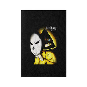 Обложка для паспорта матовая кожа с принтом Little Nightmares 2 MASK в городе Новоалтайск, натуральная матовая кожа | размер 19,3 х 13,7 см; прозрачные пластиковые крепления | little nightmares | little nightmares 2 | mask | игра | литл нигмарес | литл нигмарес 2 | литл нигхтмарес | литл нигхтмарес 2 | маска | ужас | хоррор | шестая