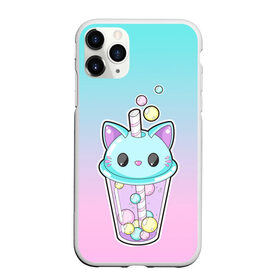 Чехол для iPhone 11 Pro Max матовый с принтом пузырьковый коточай в городе Новоалтайск, Силикон |  | Тематика изображения на принте: бульбашки | голова кота | градиент | детский | еда | кавай | кавайный | кот | котейка | котик | лимонад | милота | милый | напиток | питье | примитивизм | пузырьки | рисунок | сок | соломинка | фрэш | чай