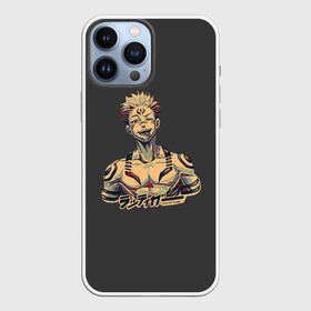 Чехол для iPhone 13 Pro Max с принтом Сукуна в городе Новоалтайск,  |  | Тематика изображения на принте: fushiguro | gojo | itadori | jujutsu | kaisen | kugisaki | megumi | nobaru | satoru | sukuna | yuji | битва | гето | годжо | дзюго | итадори | кенто | кугисаки | магическая | махито | мегуми | нанами | нобара | пальцы | сатору | сугуру | сукуна