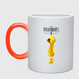 Кружка хамелеон с принтом Little Nightmares 2 в городе Новоалтайск, керамика | меняет цвет при нагревании, емкость 330 мл | little nightmares | игра | страшилка | страшная игра | ужас | хоррор