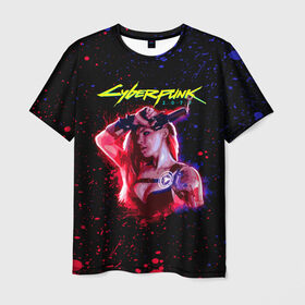 Мужская футболка 3D с принтом Cyberpunk 2077 девушка в городе Новоалтайск, 100% полиэфир | прямой крой, круглый вырез горловины, длина до линии бедер | Тематика изображения на принте: cyberpunk 2077 | hacker | maelstrom | militech | quadra | samurai | sci fi | technology | trauma team | v | будущее | игра | иероглифы | киану ривз | кибер | киберпанк | киборг | киборги | корпорация | лого | милитек | панк | роботы | самурай | т