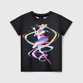 Детская футболка 3D с принтом Sailor Moon Сейлор Мун в городе Новоалтайск, 100% гипоаллергенный полиэфир | прямой крой, круглый вырез горловины, длина до линии бедер, чуть спущенное плечо, ткань немного тянется | Тематика изображения на принте: anime | sailor moon | аниме | анимэ | венера | луна | лунная призма | марс | сейлор мун | серебрянное тысячелетие | серенити | сэйлор | усаги цукино | чиби мун | эндимион