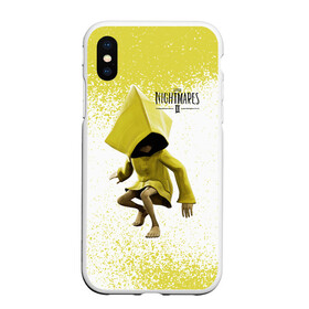 Чехол для iPhone XS Max матовый Маленькие кошмары: в городе Новоалтайск, Силикон | Область печати: задняя сторона чехла, без боковых панелей | little nightmares | little nightmares 2 | игра | литл нигмарес | литл нигмарес 2 | литл нигхтмарес | литл нигхтмарес 2 | ужас | хоррор