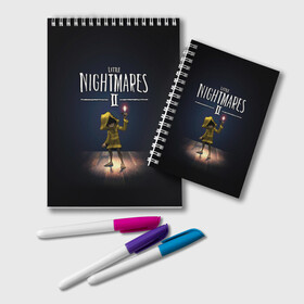 Блокнот с принтом Little Nightmares 2 пламя в городе Новоалтайск, 100% бумага | 48 листов, плотность листов — 60 г/м2, плотность картонной обложки — 250 г/м2. Листы скреплены удобной пружинной спиралью. Цвет линий — светло-серый
 | little nightmares | little nightmares 2 | игра | литл нигмарес | литл нигмарес 2 | литл нигхтмарес | литл нигхтмарес 2 | ужас | хоррор