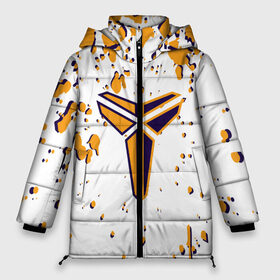 Женская зимняя куртка Oversize с принтом Kobe Bryant. в городе Новоалтайск, верх — 100% полиэстер; подкладка — 100% полиэстер; утеплитель — 100% полиэстер | длина ниже бедра, силуэт Оверсайз. Есть воротник-стойка, отстегивающийся капюшон и ветрозащитная планка. 

Боковые карманы с листочкой на кнопках и внутренний карман на молнии | 24 | kobe | kobe bean bryant | lakers | los angeles | американский баскетболист | баскетбол | баскетболист | коби | коби бин брайант | лейкерс | лос анджелес | нью йорк