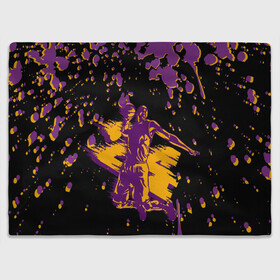 Плед 3D с принтом Kobe Bryant. в городе Новоалтайск, 100% полиэстер | закругленные углы, все края обработаны. Ткань не мнется и не растягивается | 24 | kobe | kobe bean bryant | lakers | los angeles | американский баскетболист | баскетбол | баскетболист | коби | коби бин брайант | лейкерс | лос анджелес | нью йорк