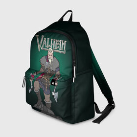 Рюкзак 3D с принтом Valheim в городе Новоалтайск, 100% полиэстер | лямки с регулируемой длиной, сверху петелька, чтобы рюкзак можно было повесить на вешалку. Основное отделение закрывается на молнию, как и внешний карман. Внутри два дополнительных кармана, один из которых закрывается на молнию. По бокам два дополнительных кармашка | game | logo | valheim | viking | валхейм | вальхейм | викинги | игры | инди | логотипы игр | приключения | скандинавская мифология | топоры | фэнтези | экшн